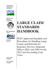 Federal department of insurance corporation. Fillable Online Rma Usda United States Department Of Agriculture Federal Crop Insurance Corporation Risk Management Agency Insurance Services Fcic14040 052014 Fcic1404001 072014 Large Claim Standards Handbook Fcicapproved Standards And Procedures