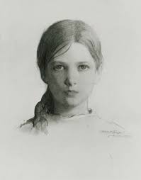 Portrait Head of a Young Girl (Gladys Thayer at 11)