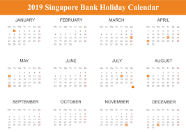 Free Singapore Bank Holidays 2019 Calendar Templates Printable Dowload Holiday Calendar 2019 Calendar Calendar Template