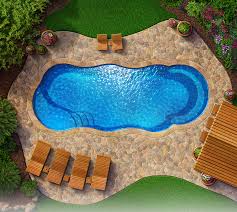 Crescent Cove Fiberglass Pool Kits Fiberglass Pools Fiberglass Swimming Pools Small Backyard Pools