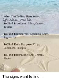 Take this quiz to discover your primary love language, what it means, and how you can use it to connect with your friends and loved ones. What The Zodiac Signs Want To Find True Love Libra Cancer Taurus To Find Themselves Aquarius Aries Sagittarius To Find Their Purpose Virgo Capricorn Scorpio To Find Their Muse Leo Gemini Pisces