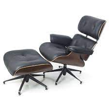 Clc Eames Chair Stool Black Italian Leather Home Classic Chair Sale Design