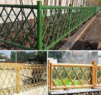 Wholesale Outdoor Garden Border Bamboo Fencing Decorative Metal Fence  Isolation Exterior Natural Fence Panel for Customized
