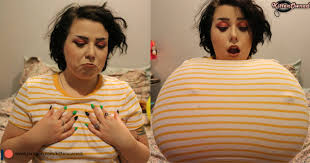 You can only hear my muffle screams as I plea for you to stop! My tits grow  and grow, stretching beyond my shirts limit and... – @girlsexpanding on  Tumblr