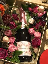 Send flowers and wine seattle. Flower Box With Wine Flower Shop Design Single Flower Bouquet Flower Boxes