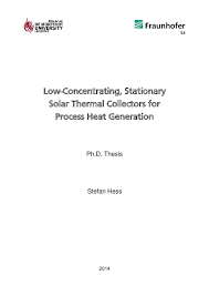 The effect of the ball size is small but real life, metal contaminants can. Low Concentrating Stationary Solar Thermal Collectors For Process Heat Generation