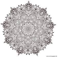 These spring coloring pages are sure to get the kids in the mood for warmer weather. Mandala Adult Difficult Art Therapy Coloring Pages Printable