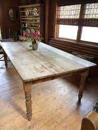 Vintage English Pine Farmhouse Table 4 X8 Seats 8 X10 In Malibu Go To Letgo Com Country Farmhouse Table Farmhouse Table Farmhouse Table For Sale