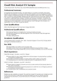 Credit Risk Analyst Cv Sample Myperfectcv In 2020 Resume Cv Template Business Analyst Resume