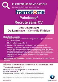 Beaucoup d'emplois à venir grâce aux villages nature. Recrutement Sans Cv Framatome Pole Emploi Pornic Facebook