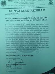 Sangat sangat tidak setuju no. Jais Selangor Bahagian Perkahwinan Umpama T