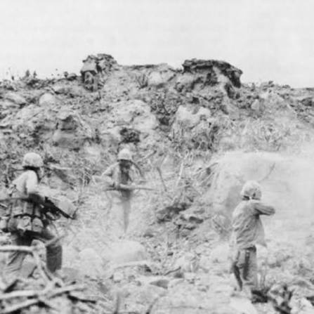March 6, 1945 | D+15, Battle of Iwo Jima Two weeks after the brutal D-Day  landings on February 19, and nearly two weeks since the flag rose on Mount  Suribachi, the fight