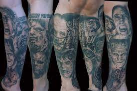 Monster Leg Sleeve Tattoo By Hatefulss On Deviantart Leg Sleeve Tattoo Leg Sleeves Sleeve Tattoos