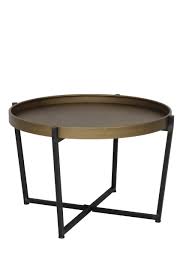 4.5 out of 5 stars. Light Living Bronze Round Coffee Table With Raised Rim