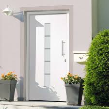 Vidaxl Porta D Ingresso In Alluminio E Pvc Bianco 100x200 Cm Edilizia Epto