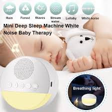 Mother And Baby Products Sleep White Noise Machine Baby Sound Machine Portable Sound Therapy Machine With Led Lamp 6 Natural Sound Relax 3 Timer Settings For Baby Kids Adults Relaxation Buy Online