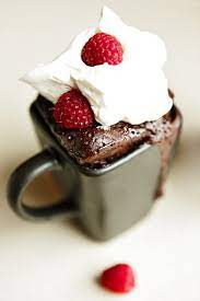 Nutella Espresso Mug Cake With Fresh Raspberries Recipe Desserts Nutella Mug Cake Nutella Recipes