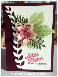 Ein Besuch Im Botanischen Garten Marions Bastelstubchen Stamping Up Cards Flower Cards Cards Handmade
