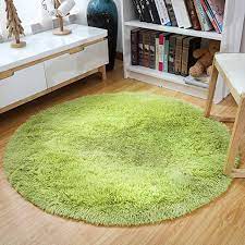 Noori rug pak persian kashan green red round rug 6 0 x 5 10. Amazon Com Yj Gwl Ultra Soft Round Green Area Rugs For Bedroom Anti Slip Fluffy Kids Room Rug Cute Nursery Carpets Rainbow Room Decor Kids Room Rug Room Rugs