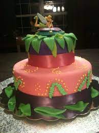Pin By Tiffany Dorsey On My Cakes The Good And The Bad Tinkerbell Cake Baby Shower Cakes Baby Shower