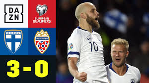 Überall wurden in der nacht zum samstag finnische flaggen geschwenkt. Historisch Pukki Schiesst Finnland Erstmals Zur Em Finnland Liechtenstein 3 0 Em Quali Dazn Youtube