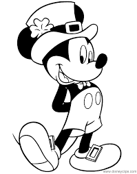 Mickey Mouse Dressed Up For St Patrick S Day Coloring Page Stpatricksday Micke Mickey Mouse Coloring Pages Mickey Coloring Pages Minnie Mouse Coloring Pages