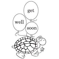 Get Well Soon Print And Color Greeting Card Printable Cards Get Well Color Card