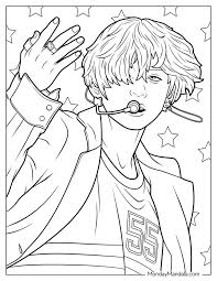 bts coloring page