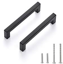 Ravinte 30 Pack 5 Inch Kitchen Square Cabinet Handles Matte Black Cabinet Pulls Black Drawer Pulls Kitch In 2020 Black Cabinet Handles Cabinet Handles Cupboard Handles