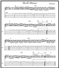 Browse our 19 arrangements of all i have to do is dream. sheet music is available for piano, voice, guitar and 17 others with 10 scorings and 4 notations in 6 genres. Free Guitar Tabs Devil S Dream In Tablature And Standard Notation