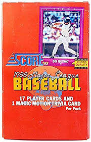 Oct 05, 2021 · we have some fun presidential trivia here that you need to calm your nerves after a dramatic and absurd election. Amazon Com Score 1988 Major League Baseball Card Box 17 Cards X 36 Packs Arte Coleccionable Y Bellas Artes