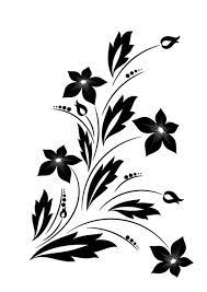 Clipsafari For Hand Embroidery Designs Pintangle Flower Silhouette Flower Clipart Png Flower Border Clipart