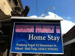 Homestay bt 23 sg.nibong, 45400 sekinchan, selangor darul ehsan. Papan Nama Depan Rumah Photo De Wayan Family Ii Homestay Ubud Tripadvisor