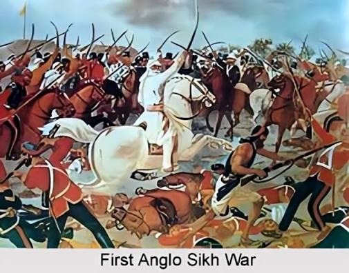 The First Anglo-Sikh War (1845–1846) was a significant conflict between the Sikh Empire and the British East India Company, driven by territorial disputes and the growing British influence in northern India. The