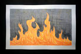 When you draw flames by pencil, it is good to draw the fire darker in the bottom and lighter towards erase the ellipse remaining from initial drawing. How To Paint Fire 8 Steps With Pictures Wikihow