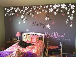 Different treatment, texture, and paint ideas. Nursery Wall Decal Baby Girl And Name Wall Decals Cherry Etsy Nursery Wall Decals Tree Wall Decal Bedroom Wall Designs