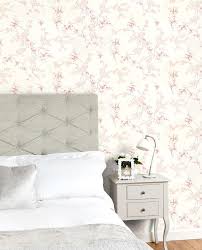 Oriental Blossom Wallpaper New Paste The Wall Wallpaper Is The Easiest Way To Apply A New Interior Look Home Furnishings Wallpaper Pink And White Furnishings