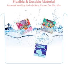 Intend to help a child in developing knowledge about a particular skill or subject without bath baby book. Buy Baby Bath Books Nontoxic Fabric Soft Baby Cloth Books Early Education Toys Waterproof Baby Books For Toddler Infants Crinkly Cloth Book Bath Toys For 6 To 12 18 Months Pack Of