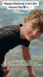 Let us remember and honor Tyler Crawford who passed 23 months ago today🪽.  If you can, please check out the LIVELIKEHAYESFOUNDATION.NET.  @livelikeHayes Thank you for letting me share your beautiful ...