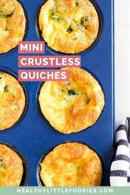Mini Crustless Quiches Healthy Little Foodies Recipe In 2020 Crustless Quiche Egg Recipes For Kids Easy Cooking