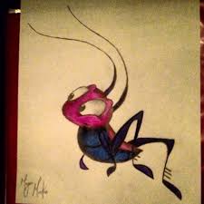 Drawing Of The Lucky Cricket From Disney S Mulan Drawing In Prisma Colors And Mechanical Pencils Contact Me At Captainartmorgan66 Cool Drawings Drawings Art