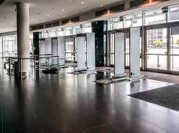 Screening operations include measurement of body temperature to intercept temperatures. Ceia Security Metal Detectors