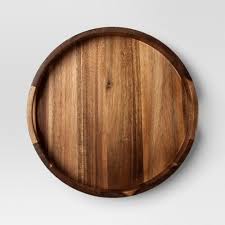 Round serving tray, wood serving tray, rustic serving tray, gift idea, housewarming gift, coffee table tray twistedhomeaccents. Acacia Serving Tray Project 62 Target