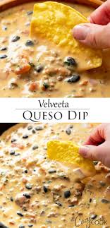 Velveeta Queso Dip Is An Easy Appetizer Idea Filled With Rotel Tomatoes Black Beans Beef And More Your Family Will Love This Not So Average Cheese Dip Mex In 2020