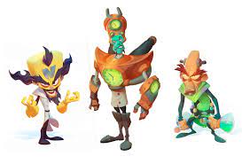 Artstation Crash Bandicoot 4 Villains First Look Nicholas Kole Crash Bandicoot Bandicoot Cartoon Network Art