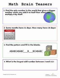 Conceptis puzzles free puzzles including pixel puzzles , hashi, and lots more! Easy Brain Teasers For Kids Worksheet Education Com