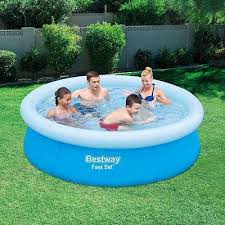 Bestway 6 X 20 Round Inflatable Above Ground Kids Swimming Pool Blue 3 Pack Children Swimming Pool Swimming Pools Kids Swimming