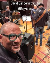 To say I miss @davidsanbornofficial is obvious. What's NOT, is how awesome  it felt to team up w all these GIANTS to fête him at @berksjazzfest 🥳  @therealmarcusmiller & @ericmarienthalmusic led the