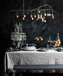Colour brings the whole space together and here we focused on a palette of jewel greens and moody blues. Dark Christmas Dining Room Annie Sloan