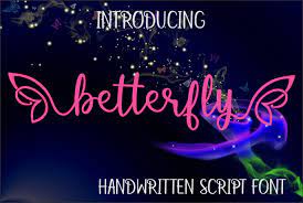 Detailed information about the butterfly font. Betterfly Font Dafont Com